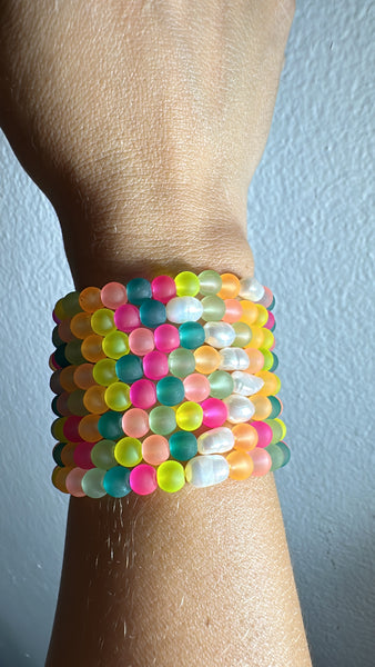 beach coral bracelet