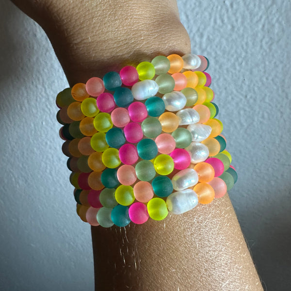 beach coral bracelet