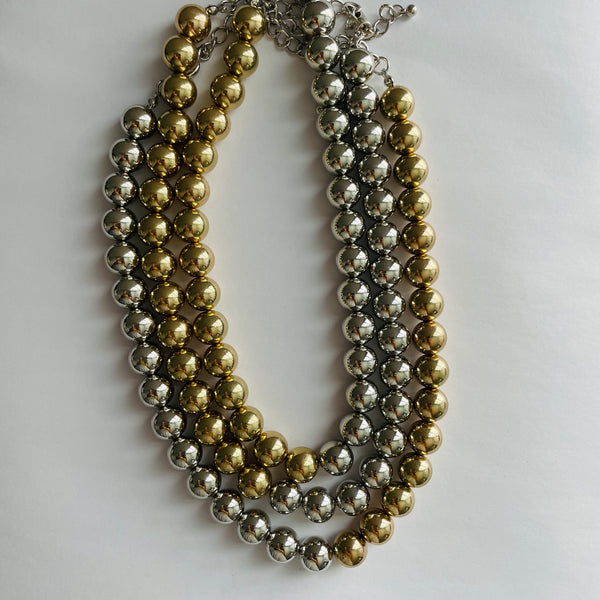 chunky twotone necklace