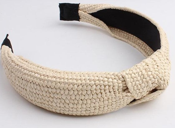 summer straw headband